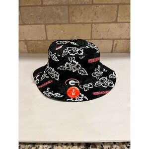 Reyn Spooner University of Georgia Bucket‎ Hat Floral Bulldogs S/M